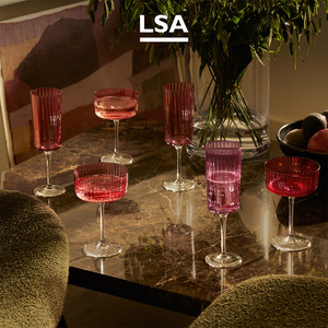 英国LSA   Gems宝石系列手工彩色北欧风水晶玻璃杯高脚杯礼物套装