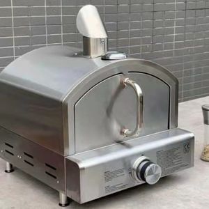 户外商用燃气披萨炉全自动烤面包机摆摊台式恒温加热双面烤饼炉