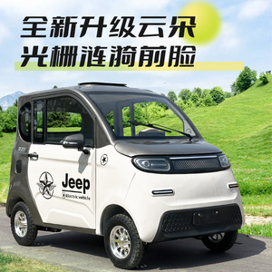 电动四轮车新能源家用女士接送孩子小型老头乐成人代步车锂电瓶车