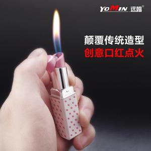 新款刘艳平个性女生时尚口红打火机 创意充气明火款跨境lighter