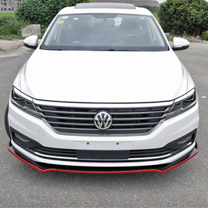 18-21款朗逸plus前铲三段式前唇前杠防撞小包围装饰条改装