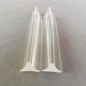 30x150mm厚凹三角水晶玻璃条透明色 水晶三角棒透明色灯具配件diy