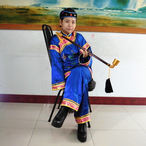 戏曲戏剧道具大烟袋 表演用品老太太烟袋 大烟袋锅子 媒婆旱烟袋