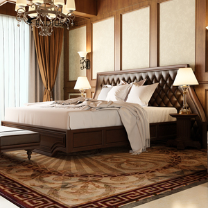 睿驰caesar美式纯实木软床 2020年新款卧室软靠双人床别墅家具