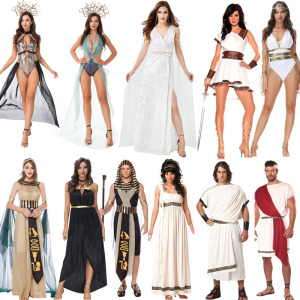 万圣节服装亲子男古罗马女神希腊女王埃及艳后亲子装希腊罗马服装
