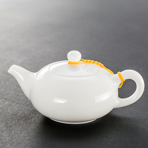 德化白瓷茶壶羊脂玉西施壶陶瓷泡茶器带过滤小号单壶单个功夫茶具
