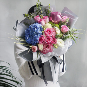 圣诞节情人节生日时尚混搭清新鲜花束送闺蜜女友湖南怀化同城送花