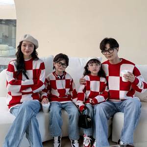 全家福服装家庭装一家三口