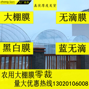 农用大棚膜保温透明塑料薄膜布加厚黑白膜养殖膜温室蔬菜无滴膜