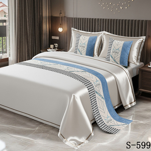 北欧宾馆酒店抱枕床旗床尾巾家用高档现代简约床上用品床尾垫床盖