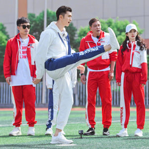 奔跑吧兄弟同款衣服男女休闲运动套装女春秋2022新款情侣运动服装