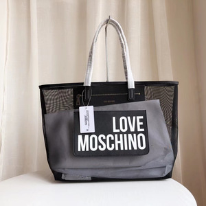 现货MOSCHINO莫斯奇诺2021新款专柜正品购物袋字母休闲包女