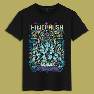 大象图腾泰国文化吉祥如意民族风舒适圆领纯棉短袖t恤衣服男装夏