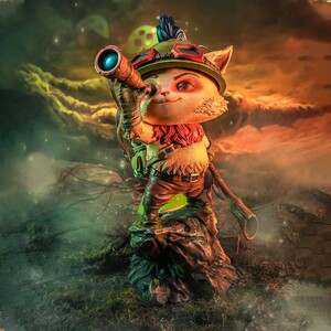 pure arts 1/4英雄联盟 league of legends提莫雕像手办摆件潮玩