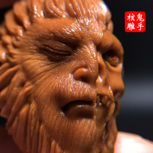 大师纯手工雕刻橄榄核齐天大圣孙悟空一念之间单粒单颗单核文玩