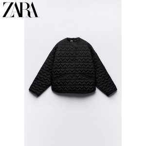 ZARA2023秋季新品 女装 心形绗线棉服夹克外套 3046830 800