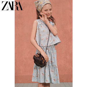 ZARA24夏季新品 儿童包女童 拼色花朵装饰斜挎包 1112330 100
