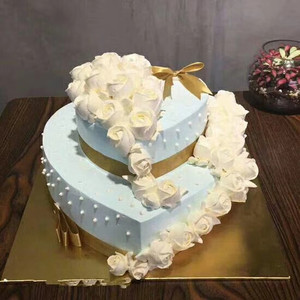 2层生日蛋糕预订同城配送广州市海珠越秀荔湾白云天河黄埔番禺区