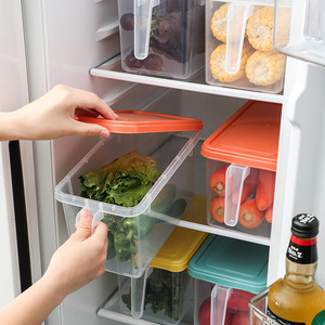 家用冰箱保鲜盒透明厨房多功能鸡蛋水果果蔬食物密封雪柜收纳盒