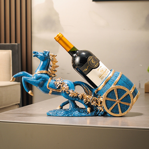 欧式客厅电视柜桌面工艺品酒瓶葡萄红酒架酒柜装饰品摆件家居饰品