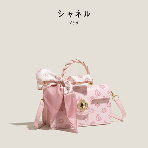 FECKI品牌2024新款春夏山茶花手提包法式小众包包女高级感斜挎包