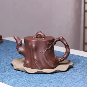 紫砂壶宜兴名家邵立平老师纯手工家藏老紫泥梅桩大容量泡茶壶茶具