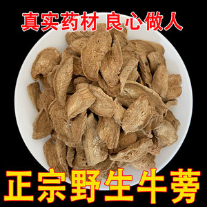 正宗野生牛蒡根500g包邮中药材正品牛蒡茶新鲜干货黄金牛蒡根片茶