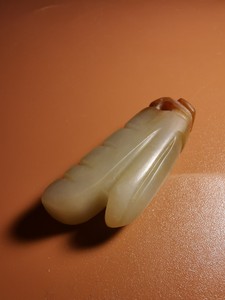 古玉老玉和田玉商周战国造型别致玉蝉佩饰挂件古董古玩旧玉收藏