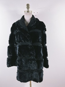 vintage进口皮草斯瓦卡拉整皮水貂绒冬季厚实时装保暖外套