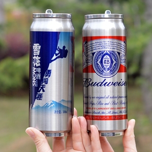 个性创意304不锈钢啤酒可乐易拉罐保温水杯刻字时尚韩版学生杯子