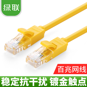 绿联NW103 超五类网线百兆室外双绞网络跳线电脑宽带线成品