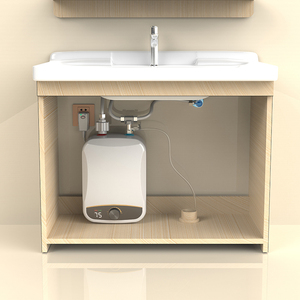 hyundai/韩国品牌小厨宝储水式小型电热水器即热水宝洗手盆台下8l