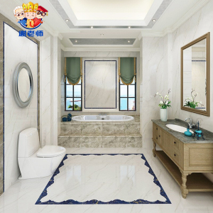 谢老师伊丽莎白大理石瓷砖600x600爵士白洗手间厨房卫生间厕所砖