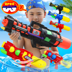 夏天儿童喷水枪玩具背包男女儿童高压抽拉玩沙水抢户外沙滩戏水枪