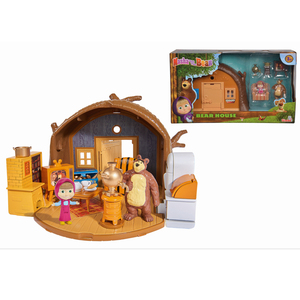 瑞华行玛莎和熊-毛毛熊之家 儿童过家家大房子家具玩具套装