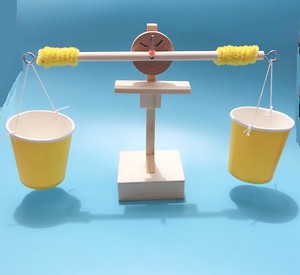 科技小制作简易天平秤学生手工拼装模型儿童自制二年级教玩具tb