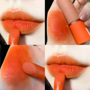 韩国espoir艾丝珀橘色南瓜色口红or407胡萝卜色br906持久雾面显白