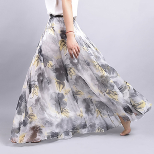 花裙子半身裙雪纺