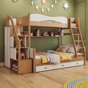 凯诺斐现代简约上下床儿童高低床北欧子母双层床上下铺1.2/1.5米