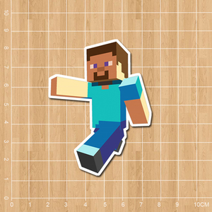 minecraft 我的世界steve史蒂夫 旅行箱贴纸 笔记本贴纸不留残胶