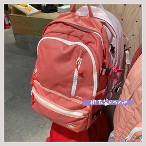 converse/匡威  蜜桃粉休闲运动双肩包背包学生书包10021019-a04