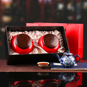 汤臣九鼎茶叶武夷山岩茶大红袍浓香型乌龙茶过节送礼喜气礼品茶