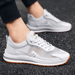 耐克阿甘鞋男夏季网面透气运动休闲板鞋男士百搭小白鞋青少年轻便