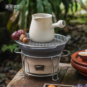 潮州电炭两用碳炉煮茶器户外围炉煮茶套装陶瓷烧水罐罐壶打边碳炉
