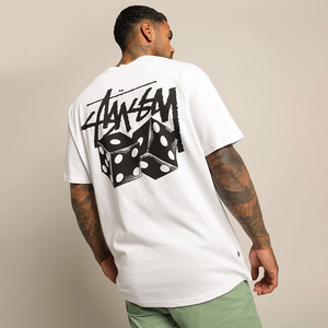 潮匠人 stussy短袖骰子印花情侣男女宽松2022新款正品潮牌色子t恤