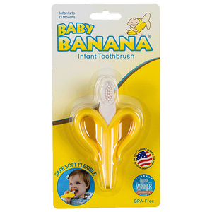 香蕉宝宝婴儿牙胶硅胶磨牙棒宝宝咬咬胶