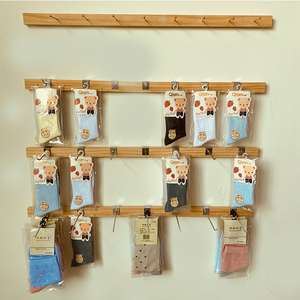 袜子服装店挂袜子展示架上墙童装店铺挂钩内裤配件挂件饰品陈列架