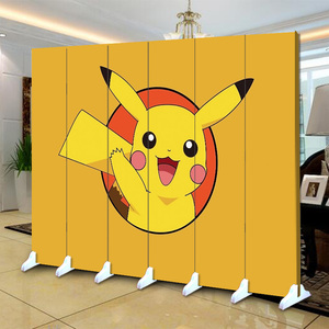 幼儿园学校卡通动漫屏风隔断玄关儿童房间卧室简易遮挡折屏培训班