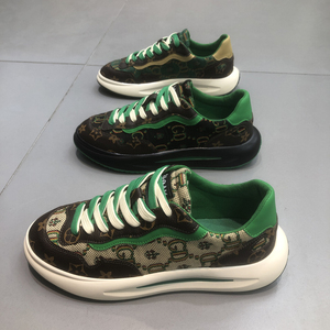 抖音热门厚底老爹鞋ifashion男鞋2022新款潮流休闲鞋透气印花板鞋