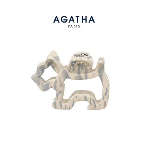 AGATHA/瑷嘉莎小狗发夹明星同款法式抓夹鲨鱼夹发饰